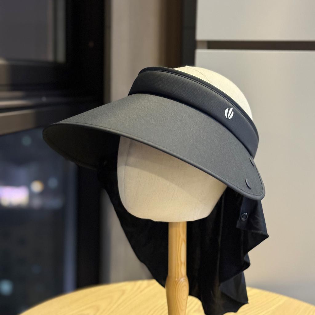 Korean-style Full-face Sun Protection Hat for Women, Summer UV Protection, Enlarged Brim, Open-top Sun Hat, Wrap-around Sunshade Hat