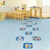 PVC Cartoon Number Grids Self-adhesive Flooring Decals Creative Wall Art  Kid's Room