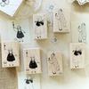 Little Girl Journal Stamps Scrapbooking Series, Red Rubber, All Maple Can Be Versatile Small Flowers Yier Studio