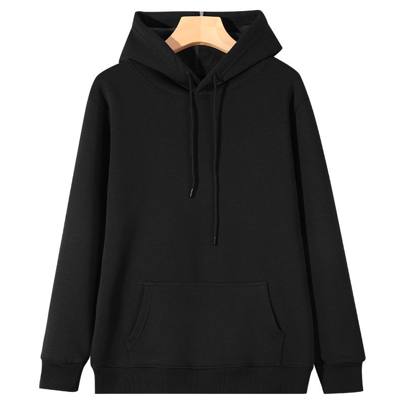 Silver Fox Fur Hooded Fleece-Lined Sweatshirt – Heavyweight, Warm, Trendy, Autumn/Winter, Versatile, Loose Fit, Custom Logo Available. XL