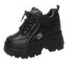 Scarpe con Zeppa a Muffin, Rialzo Interno, Scarpe da Papà, Moda Primavera e Autunno da Donna, Stringate, Scarpe Sportive Casual, Scarpe da Studente