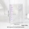 INS Style A6 Transparente Loseblatt-Handbuchhülle - Koreanisches ABC Flaches Abnehmbares A7/A8 Notizbuch DIY Cover