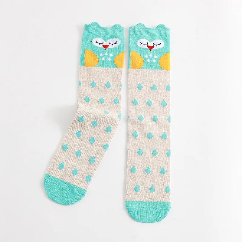 Girl Socks 3-12 Years Old Cotton Knee High Lovely Long Children's Legwarmers Kids Dance Stocking Cute Animal Carton