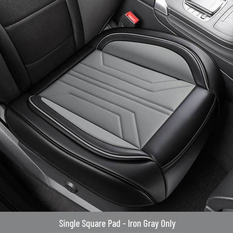 Universal All-Season Leather Car Seat Cushion for SUVs, Off-Road, Sedans, and Trucks