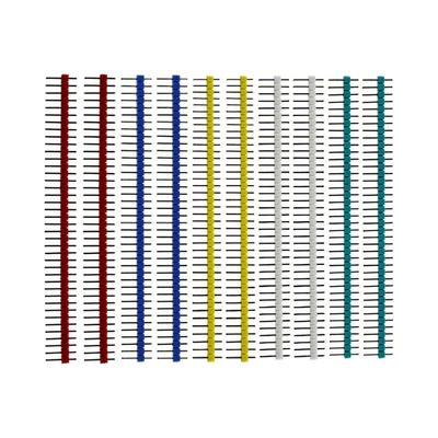 10pcs 40 Pin 1x40 Single Row Male and Female 2.54 Breakable Pin Header PCB JST Connector Strip for Arduino DIY Kit