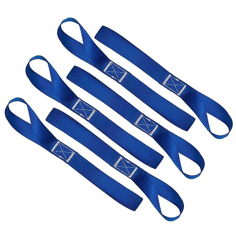 

6pcs 15.9inch/40.5cm Soft Loop Tie Down Straps For Securing Cargo ATV UTV Motorcycles Scooters Dirt Bikes Lawn Garden Equipment королевский синий