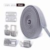 Silver Diamond buckle No Tie Shoe laces Elastic Laces Sneakers Tennis Shoelaces without ties Flat Shoelace for Shoes accessories