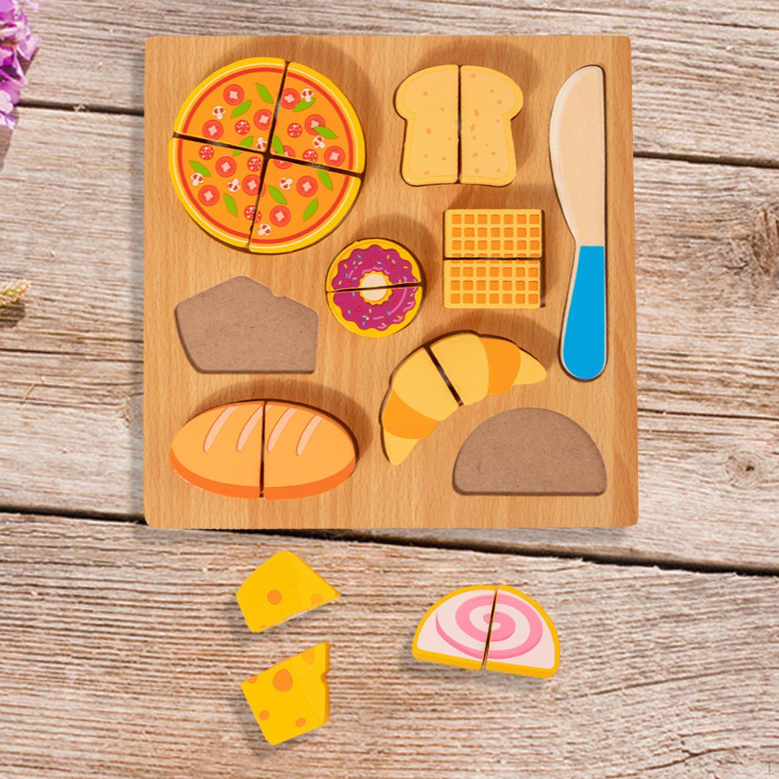 

Детская деревянная головоломка для кухонных занятий, подарочный декоративный элемент dessert