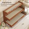 Solid Wood Multi-layer Teacup Display & Storage Rack for Desktop or Countertop