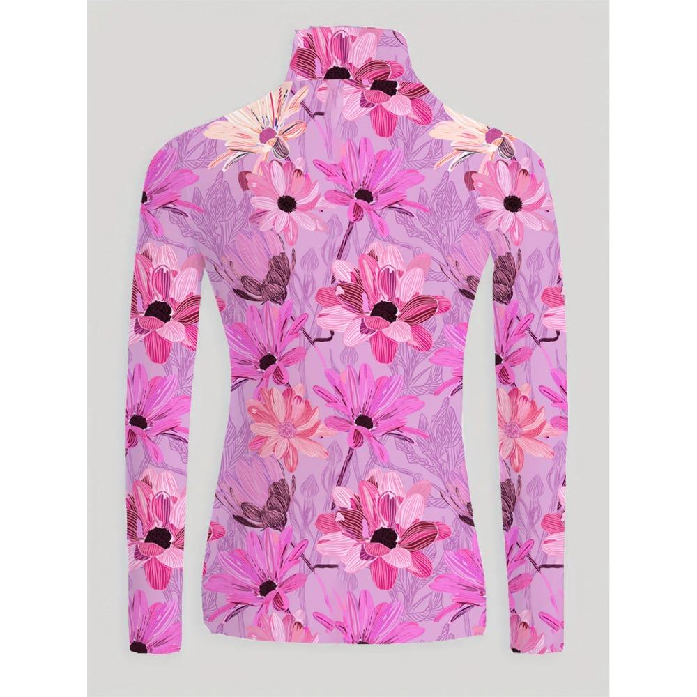 Women's Cheongsam Collar Long-sleeved T-shirt, Suitable for Women, Regular Version, Spring and Autumn Series