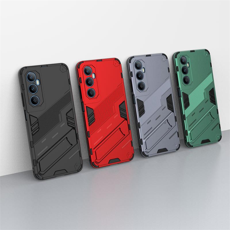 For Realme C65 4G Case Luxury Car Magnetic Holder Phone Case for RealmeC65 C 65 2024 4G Armor Shockproof Kickstand Back Cover