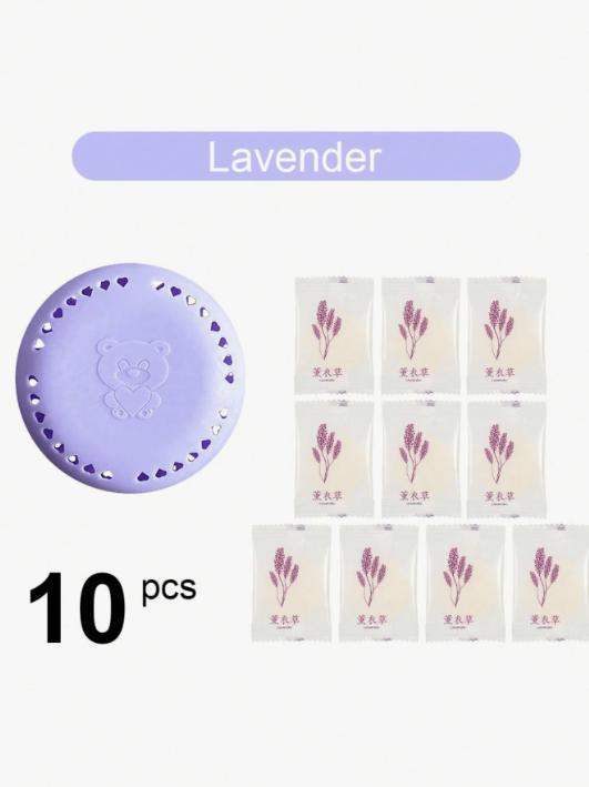 

10 Pcs Air Freshener with Box, Home Car Wardrobe Deodorizer, Pet Friendly Solid Gel Paste, No Drill Fragrance Diffuser Stickers