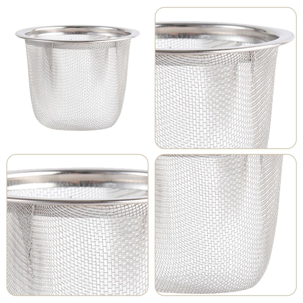 10 Pezzi Colino da Tè a Maglia Fine Filtro Metallico in Acciaio Inossidabile Infusore per Tè Comodo per Infusione Foglie Sfuse Infusore per Teiera