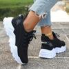 Stylish Women'S Daily Knit Athletic Shoes Breathable Lightweight Cushioned Sole Non Slip Outside Walking Footwear