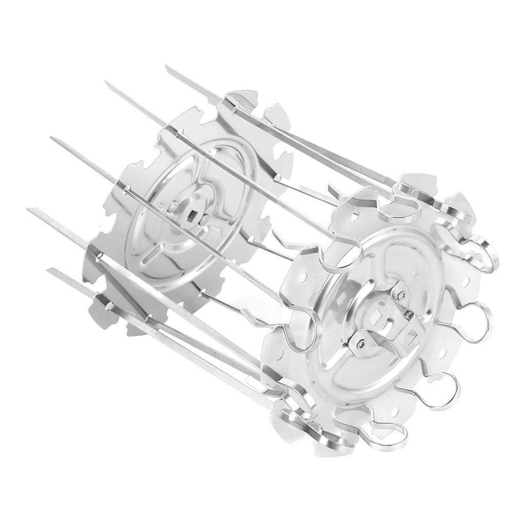 Stainless Steel Roaster Electric Oven Barbecue Skewers Needle Cage Set BBQ Grill Accessory