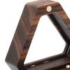 Jewelry Storage Box Finish Velvet Foam Triangle Shape Rustic Storage Single Slot Wooden Ring Box Engagement Accessory