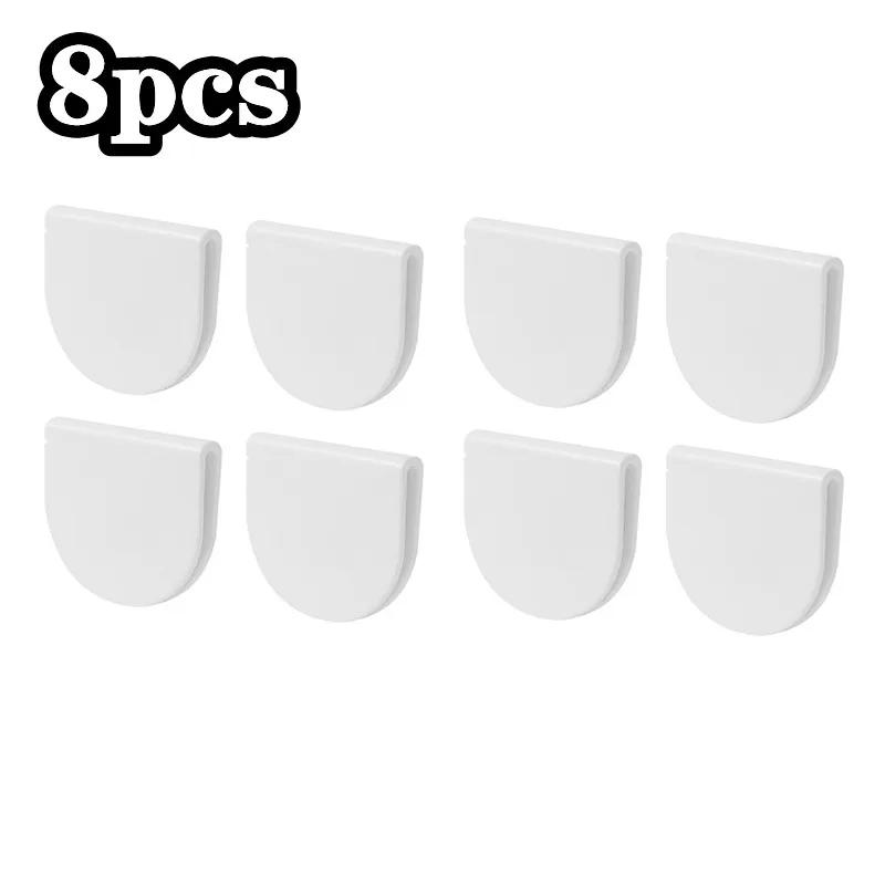 4/8pcs Shower Curtain Clips Windproof Fixer Holder Self Adhesive Curtain Clips Anti Slip Bedsheet Clip Home Decoration Accessory