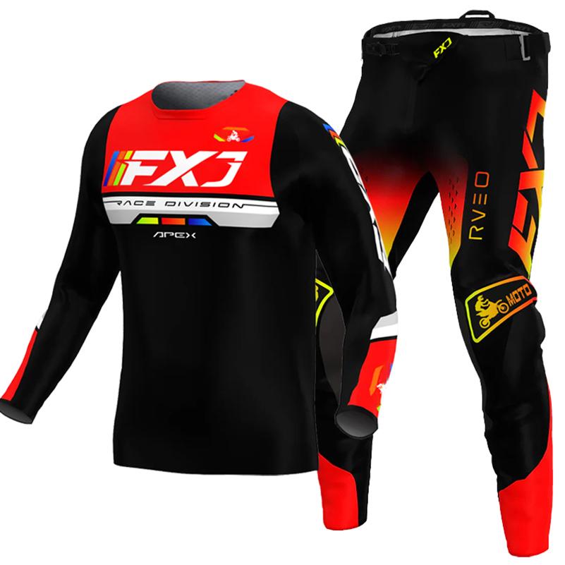 Conjunto de equipamentos de motocross para crianças 4 5 6 7 8 9 10 11 12 13 anos Juventude criança Motocicleta menino menina Jersey Pant Kits corrida terno Off-road Enduro MX MTB