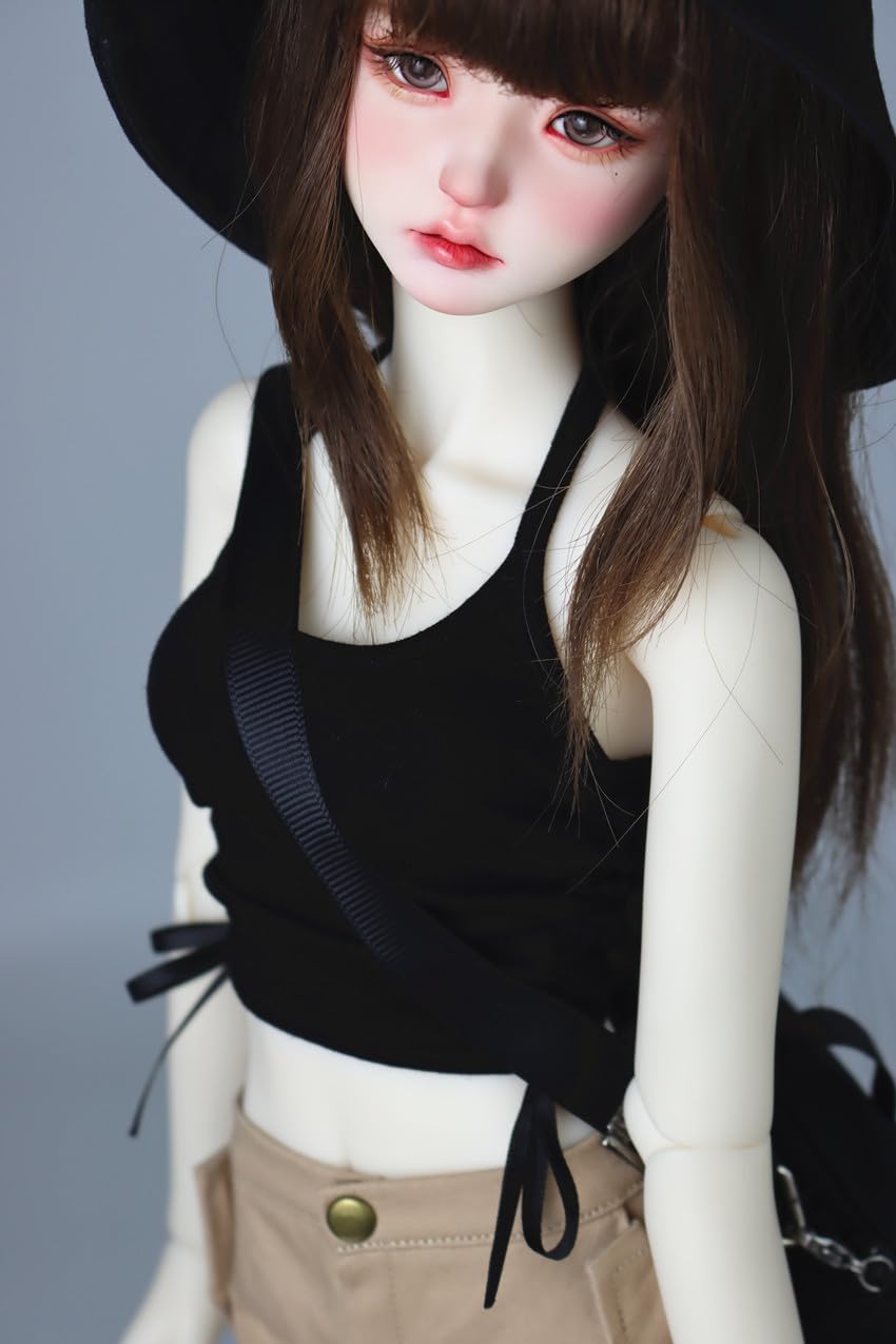 

HAMRETHYPPZ 13 14 16 Набор детской одежды для BJD, Детская одежда для BJD, Галстук-бабочка, Жилет, Pull, Милый летний жилет, Сексуальный жилет, Черный жилет-куртка