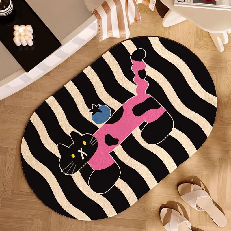 OEING Cartoon Bathroom Non-Slip Mat