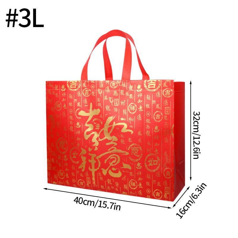 1/4Pcs Christmas Gift Bag Santa Claus Non-Woven Tote Bag With Handle Xmas Sacks Candy Bags  Christmas Decor Kids Gift Wrap