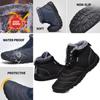 Winter Snow Boots For Men Women Keep Warm Cotton Shoes Outdoor Hiking Shoes Plush Warm High Ankle Boot Man Sneakers