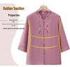 Chinese Style Embroidered Summer Shirt for Elderly Women