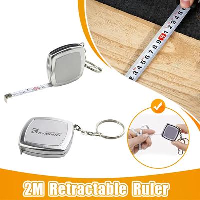 1/3PCS Measuring Tapes,2m Retractable Keychain Tape Measure,Tape Small Keychain Construction Tools Roulette Measuring Instrument