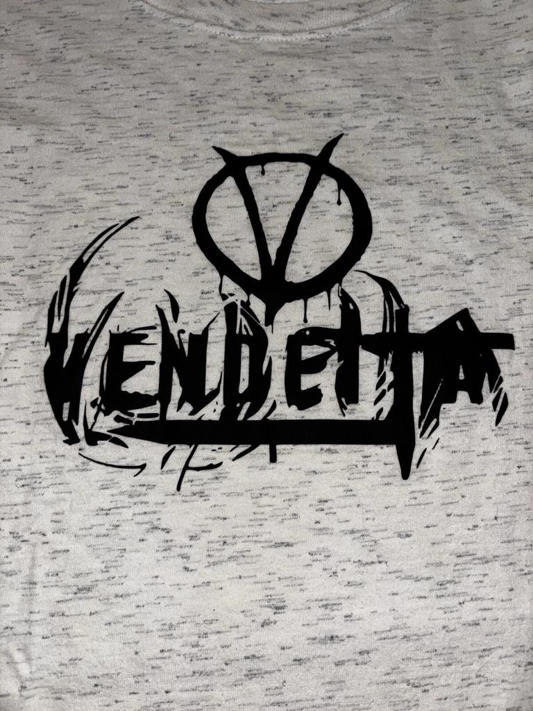 Retro 90s Vendetta Band T-Shirt Men's Metal Rock Band Vendetta Long Sleeve