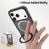 Metal Ring Bracket Magnetic for Magsafe Case For IPhone 17Air 16E 15 14 13 12 ProMax Plus Matte Shockproof Wireless Charge Cover