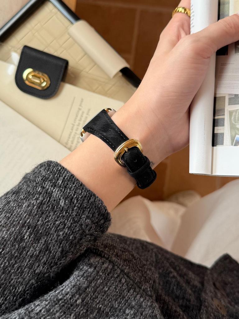 Bracelet en soie pour Apple Watch Series S11/S10/98765SE - Design taille fine pour femme.