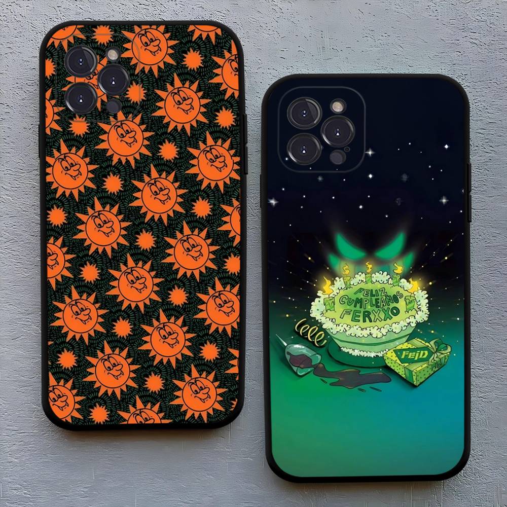 Singer F-Feid Ferxxo Soft Case For IPhone 17 16 16e 14 13 12 Mini 11 15 Pro Max 13Pro 17 Air Anti-drop Black Cover Funda