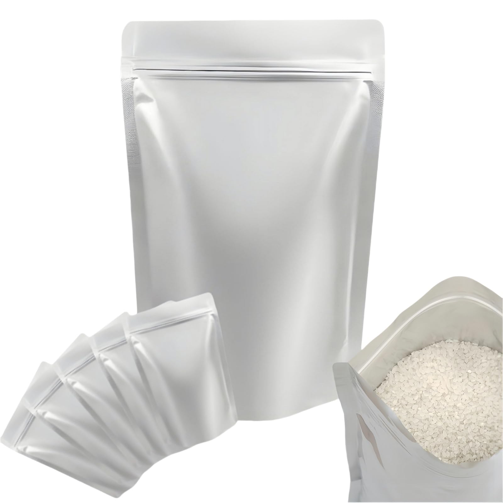 

Мешок для хранения риса, вакуумный контейнер для хранения риса, алюминиевый пакет с застежкой-молнией, совместимый с кофе, кормом для домашних животных, мешок для длительного хранения риса, контейнер для хранения риса