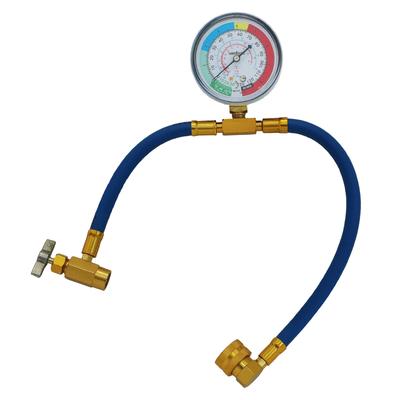 Toolsisland Air Conditioner Simple Gas Charge Hose R134a with Long Hose Meter Total Length 17.3 Inches (440 Mm)