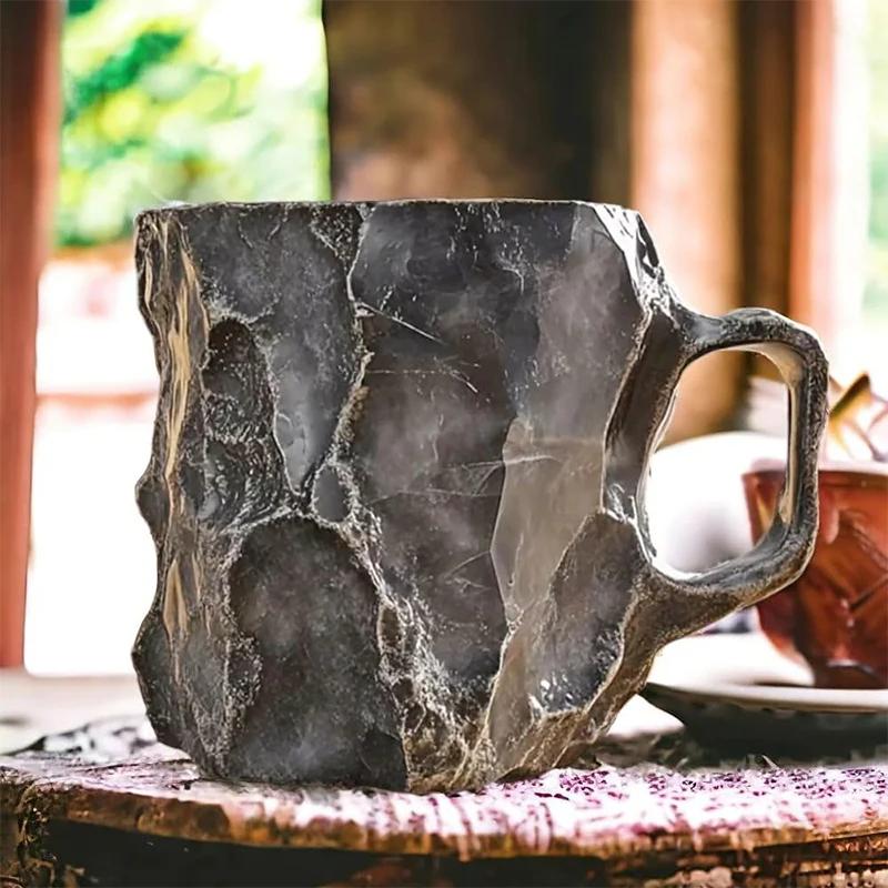 Natural Resin Mineral Crystal Coffee Cup Colorful Large Capacity Tea Cup Agate Crystal Cup Office Household Water Cup Gift