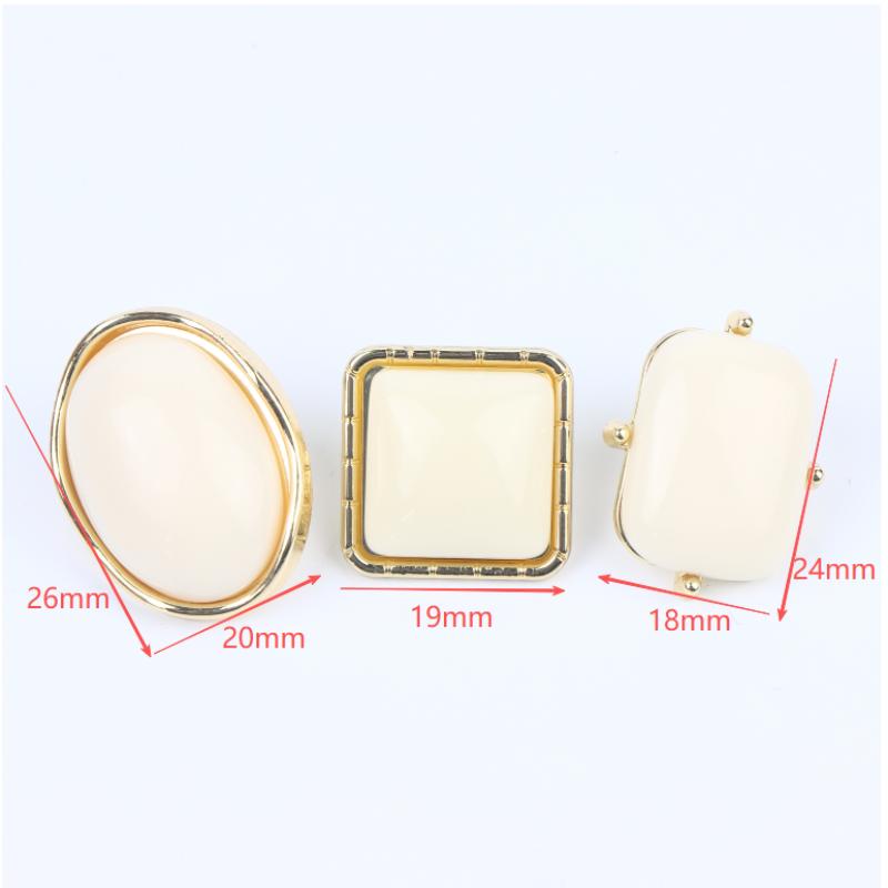 Franse Temperament Witte Geometrie Ellips Vierkant Stud Oorbellen Voor Vrouwen Trend Charms Eenvoudige Sieraden Accessoires Cadeaus