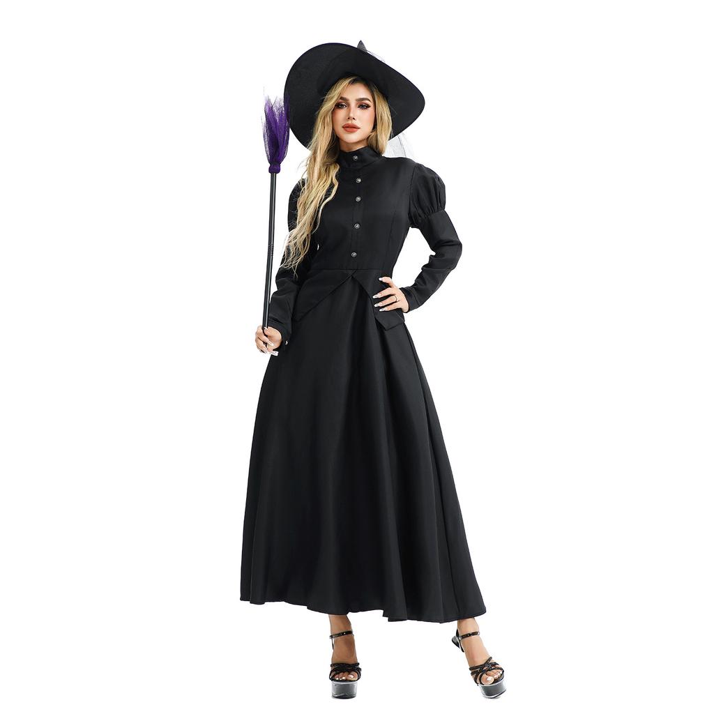 Halloween Costume Adult Female Vampire Queen Stage Costume Dress Witch Costume Witch Dress