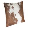 Nordycka Krowia Skóra Nakrapiana Skóra Krowia Poszewka na Poduszkę na Sofę Drukowany Poliester Skóra Zwierzęca Poszewka na Poduszkę Dekoracja