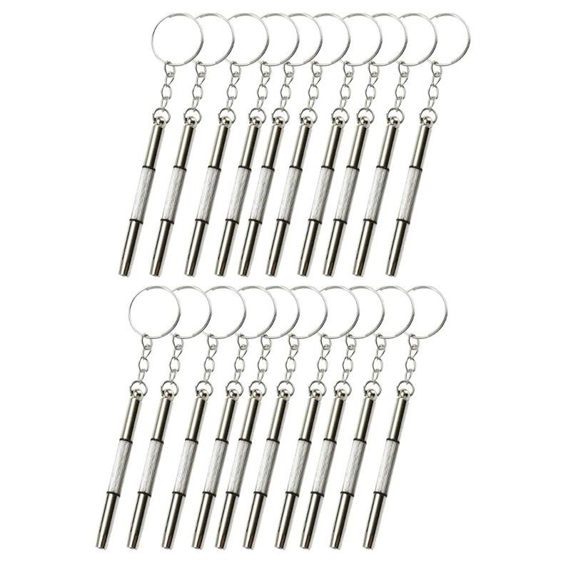 10/20/30pcs Mini Hand Glasses Screwdrivers 3-in-1 Spectacle Repair Kits Multifunction Sunglass Watch Glasses Screwdriver Set with