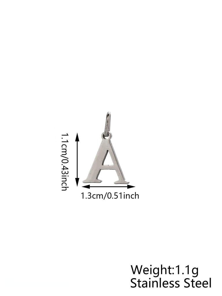Small Luxury Initial Charm Pendant Set, DIY Letter Necklace Making Supplies, Fashionable Jewelry Parts