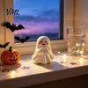 Cute Ghost Pen Holder Halloween Holder, Mini Figurine Desk Decor, Funny Unique Holiday Present Pencil Stand Ornament, Creative Office Organizer
