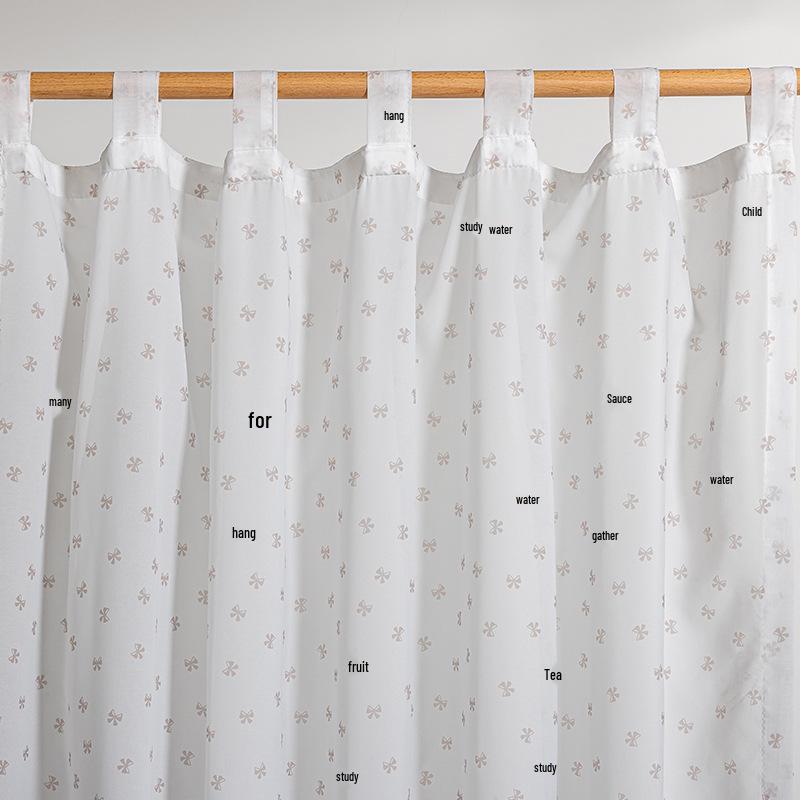 TEMU Translucent Chiffon Butterfly Floral Curtains for Bay Windows & Living Rooms