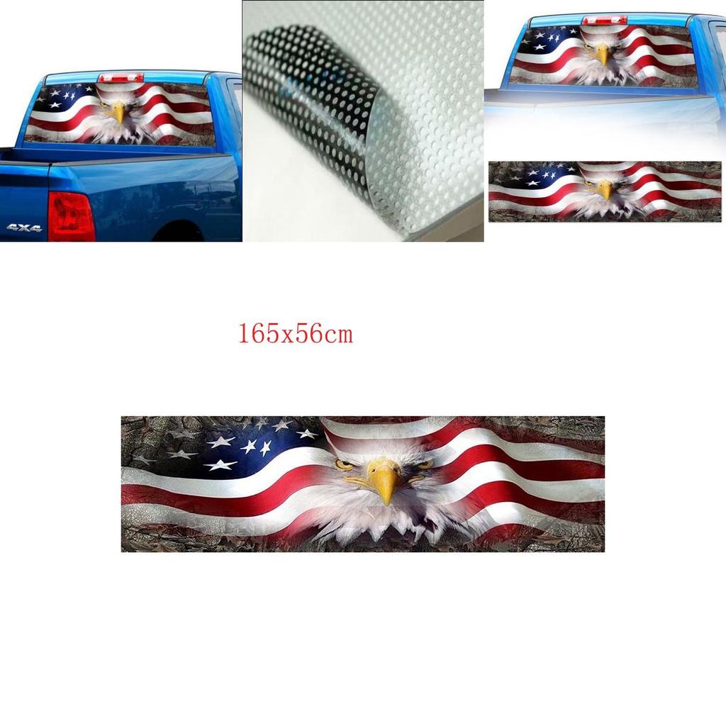 Premium Qualität Amerikanische Flagge Adler Fenstertönung Grafik Aufkleber Für Hintere LKW Heckklappe