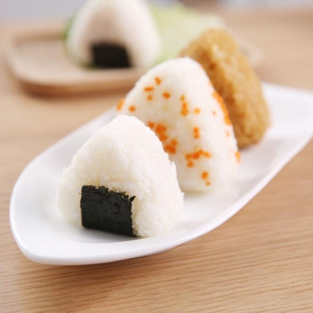 3Pcs/Set Triangular DIY Sushi Mold Plastic Rice Ball Mold Practical Baby Rice Molds Kitchen