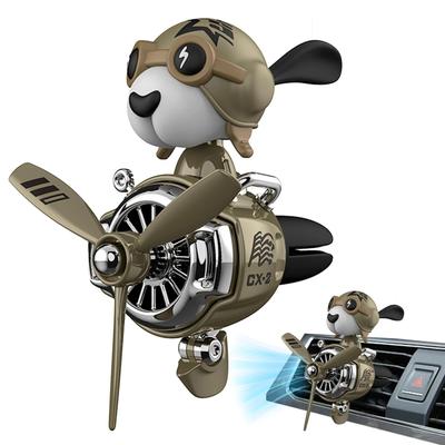 Dog Pilot Car , Car Air Outlet , Creative Head Waving Car