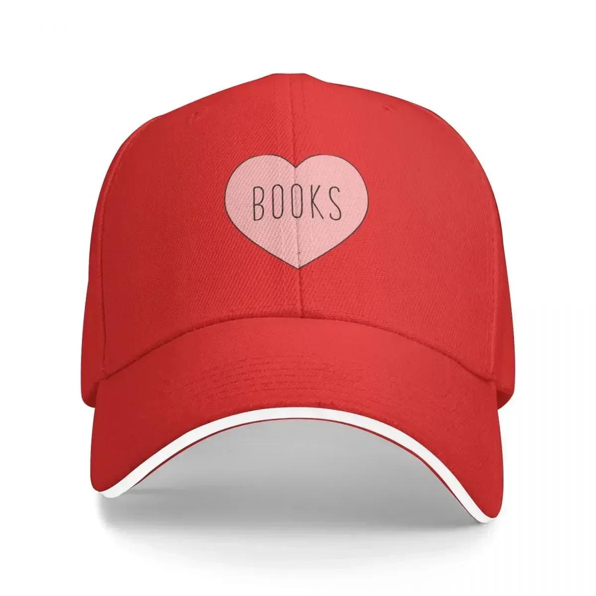 New I Love Books Heart Baseball Cap dad hat Custom Cap Men s Hats Women s Adjustable