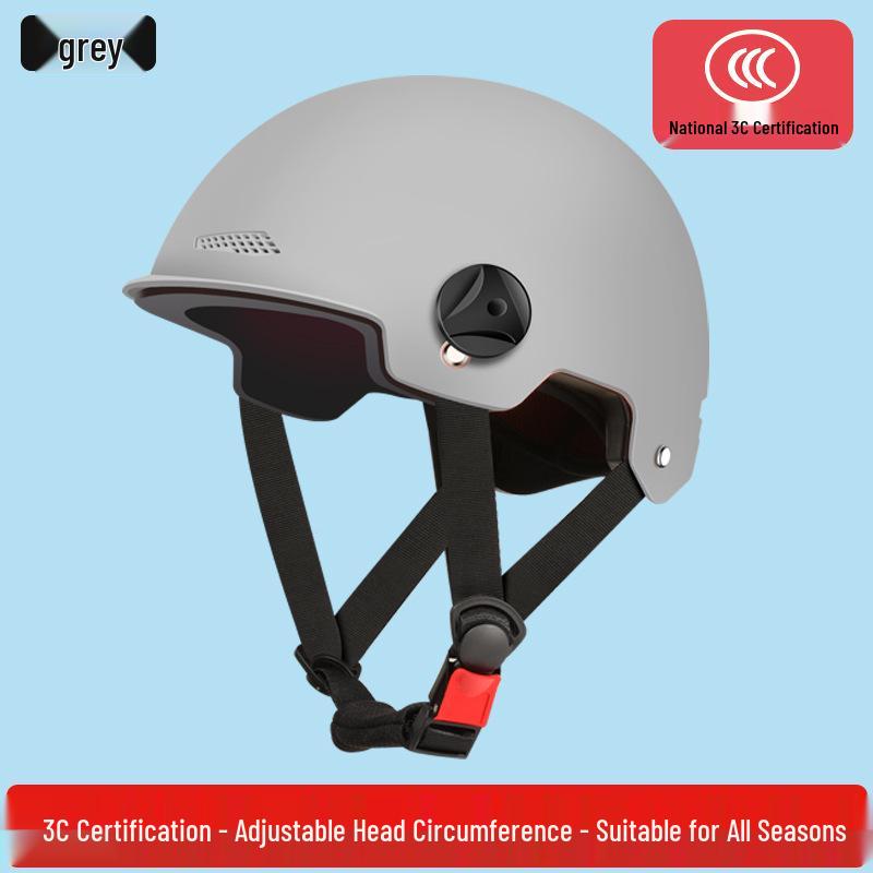 3C Certified Electric Motorcycle & Scooter Helmet for Adults - All-Season, Half Helmet