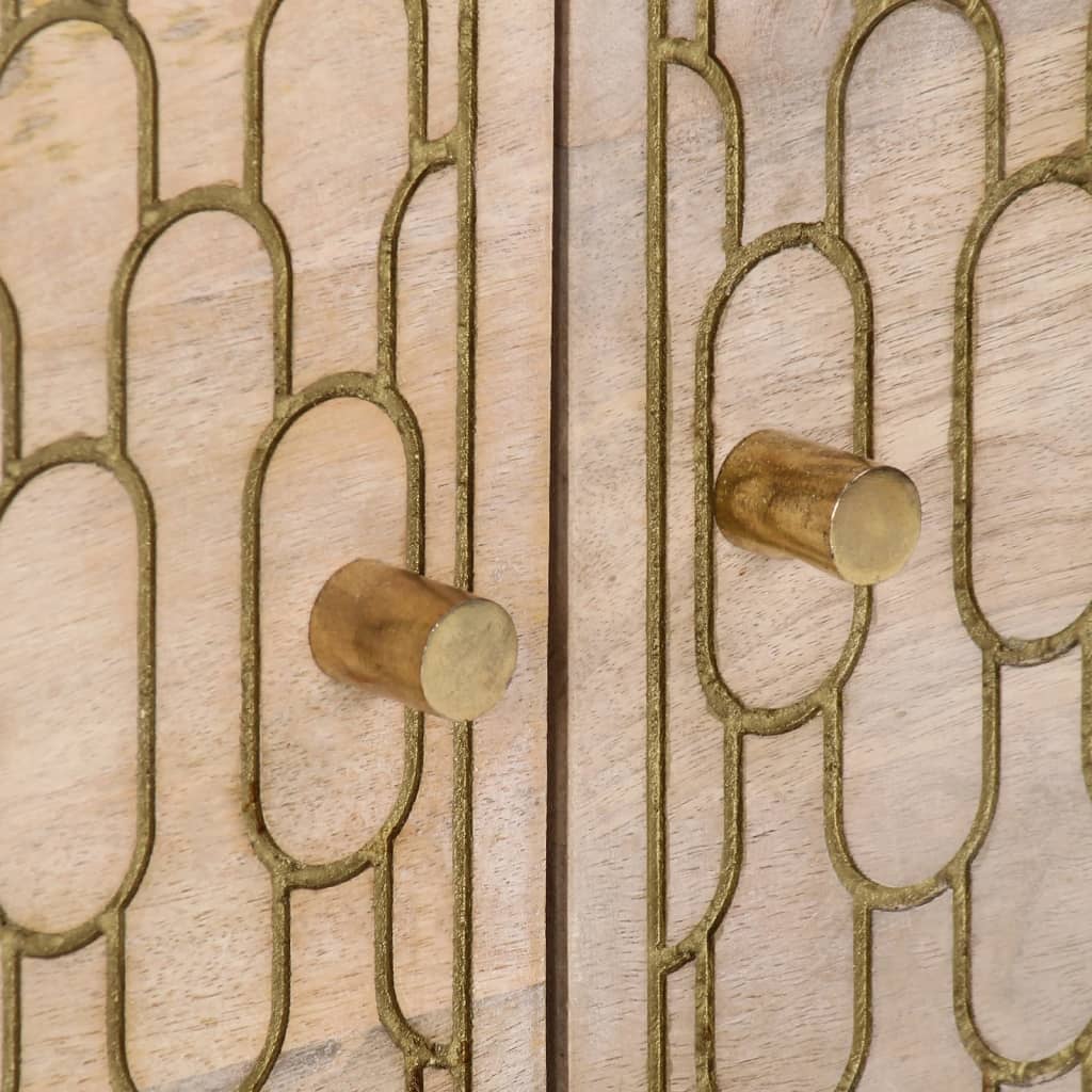  Coffee Table, 80x50x40 Cm, Solid Mango Wood