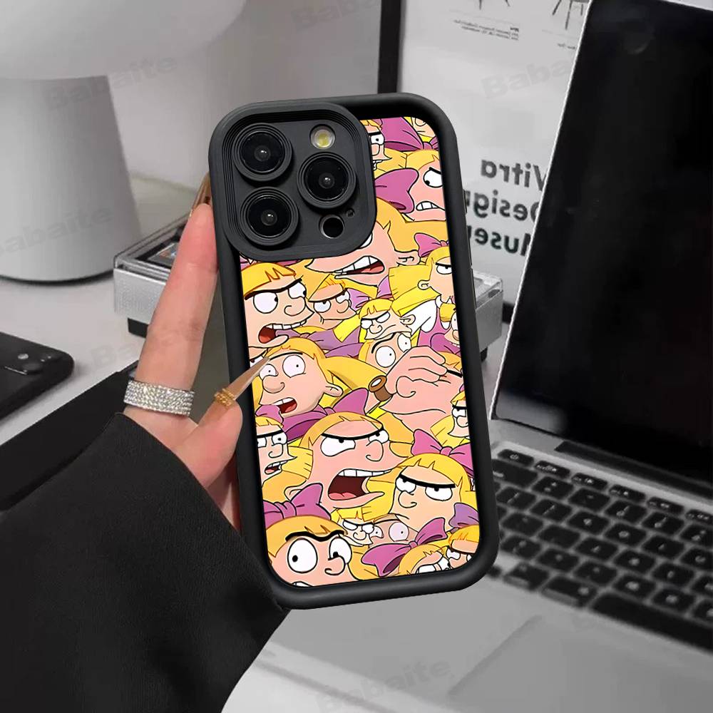 Hey A_Arnolds Cartoon For IPhone 17 15 13 12 11 14 Pro Max X XR XS 16 Plus Shockproof Candy Back Cover