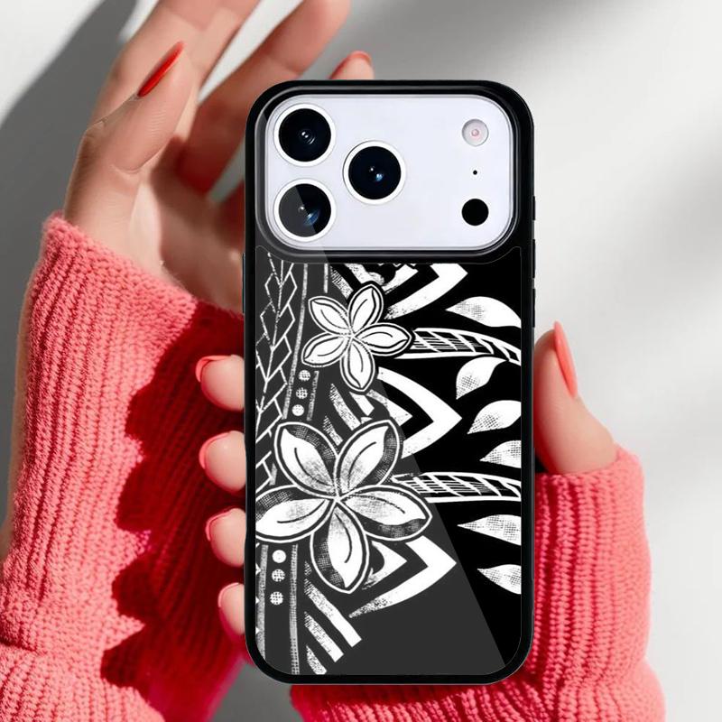 Maori Polynesian Samoan Tribal Soft Phone Case for iPhone 17 16 15 14 13 Pro Max Back Cover for 12 11 Pro Coque